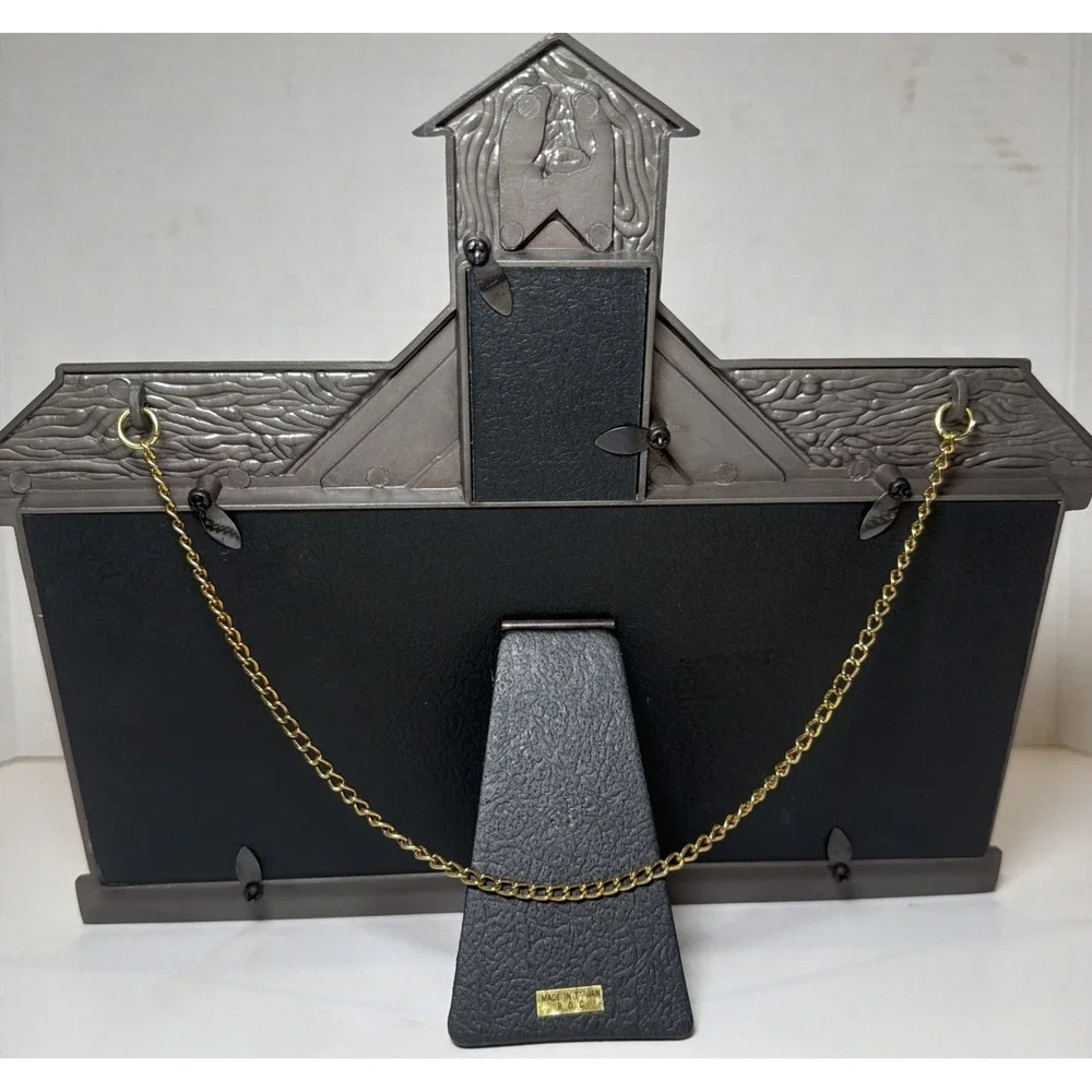 Vintage Brass Brick School House Picture Frame K-12 by Lillian Vernon ZACHARY